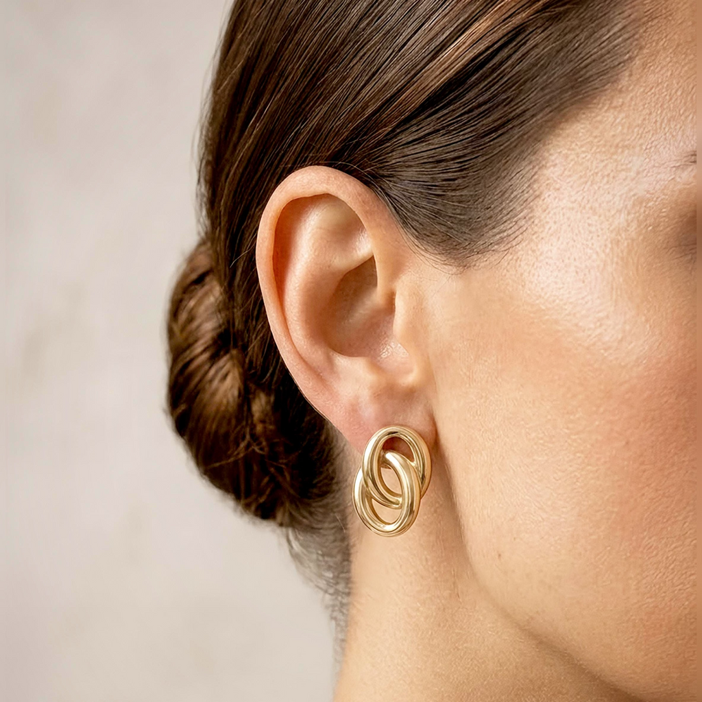 Elegant Gold-Tone Earrings for Women | Everyday & Party Wear