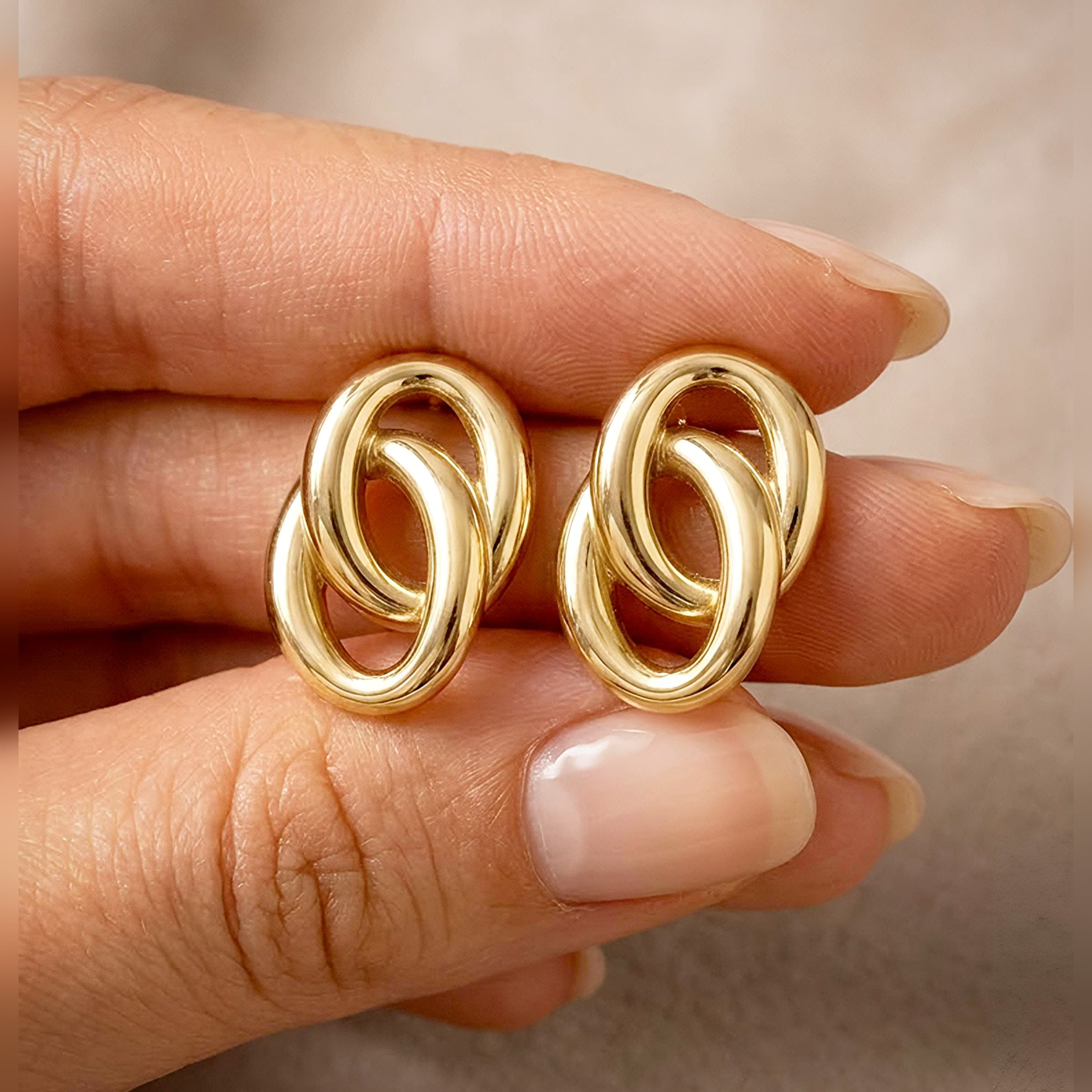 Elegant Gold-Tone Earrings for Women | Everyday & Party Wear