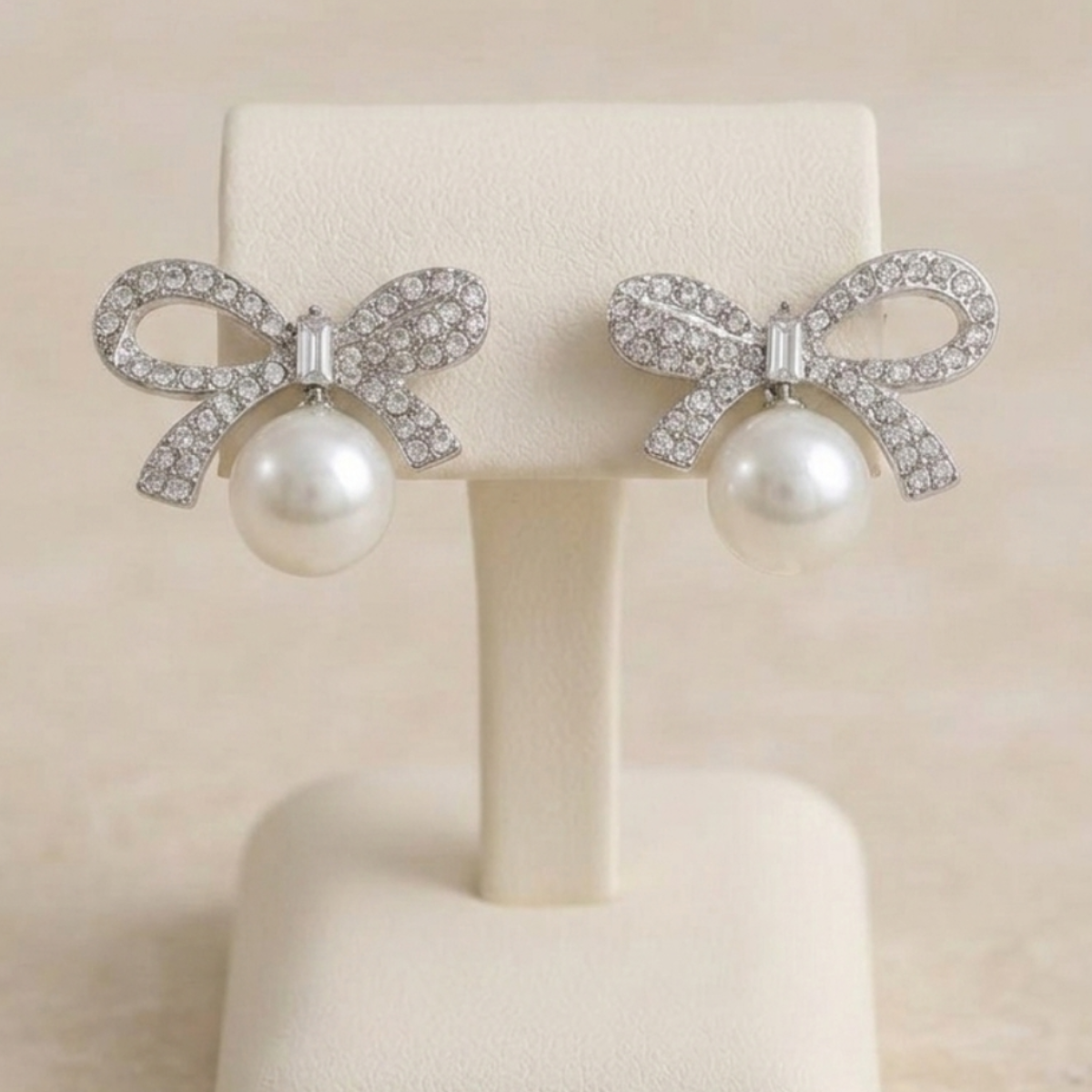 Cubic Zirconia Alloy Stud Earring