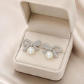 Cubic Zirconia Alloy Stud Earring
