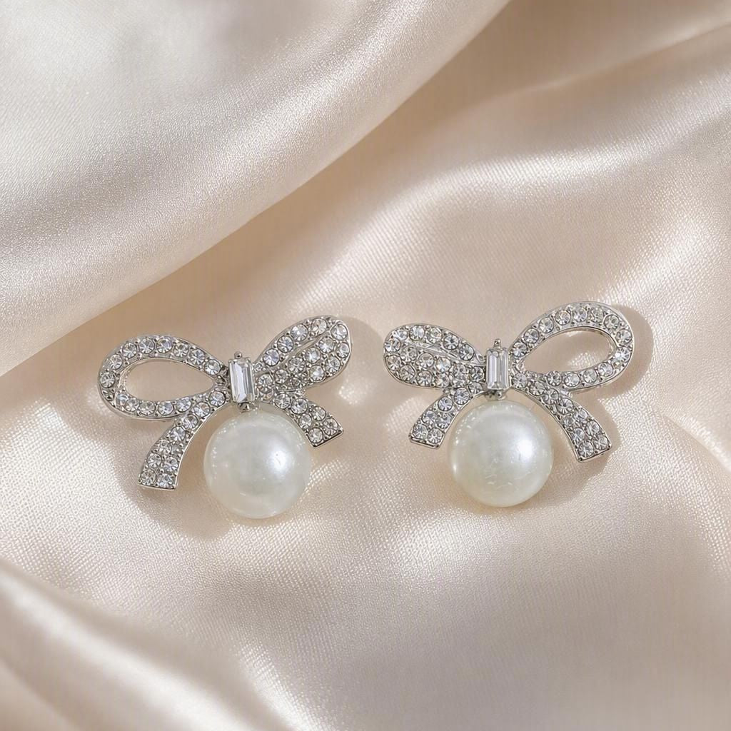 Cubic Zirconia Alloy Stud Earring