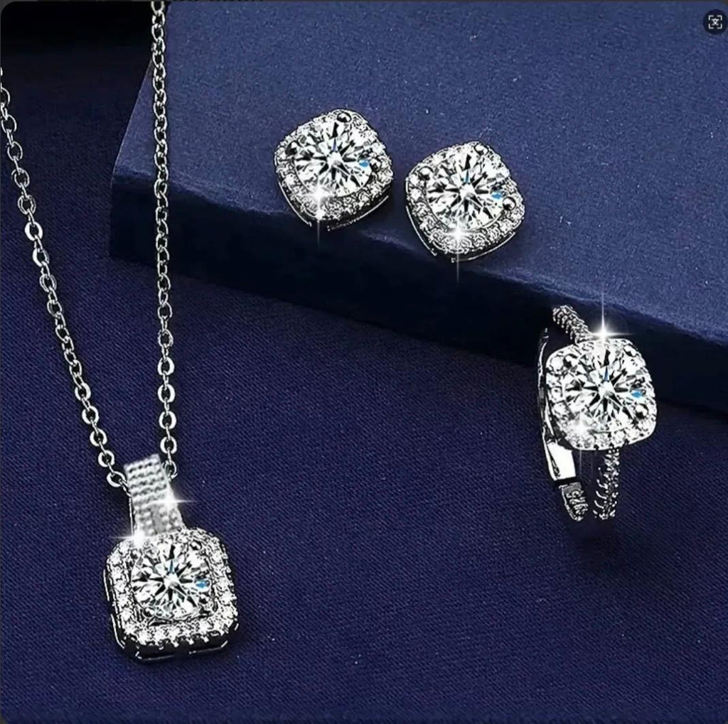 Rhinestone Imitation/Artificial Jewellery 4Pcs
